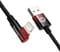 Фото - Кабель Baseus MVP 2 USB - Lightning (M/M), 2.4A, 1 м Black/Red (CAVP000020) | click.ua