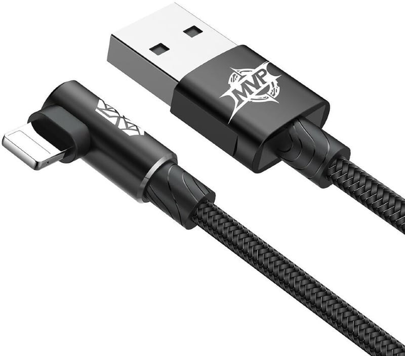 Кабель Baseus MVP USB - Lightning (M/M), 1.5A, 2 м Black (CALMVP-A01)