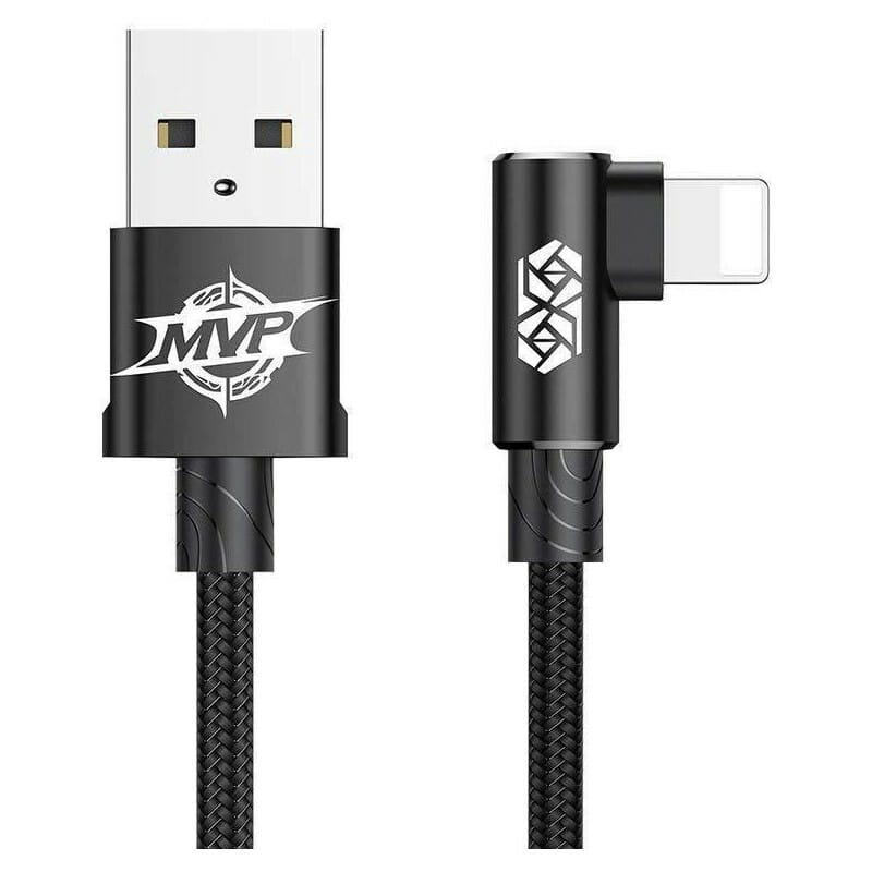 Кабель Baseus MVP USB - Lightning (M/M), 1.5A, 2 м Black (CALMVP-A01)