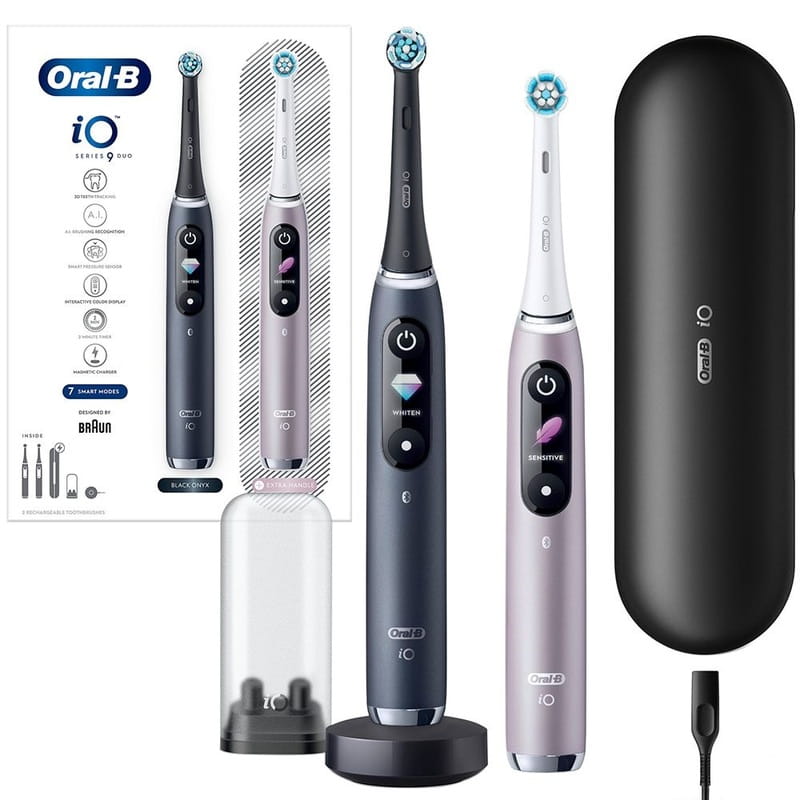 Зубная электрощетка Braun Oral-B iO Series 9 DUO iOM9d.2J2.2AD Black Pink