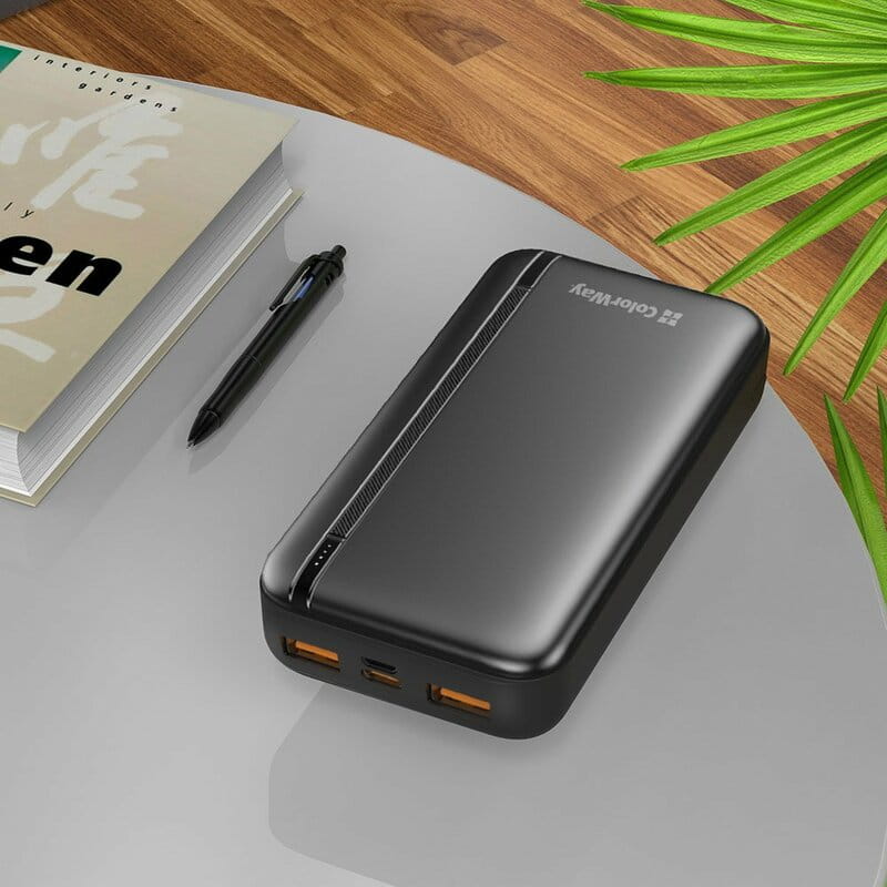 Универсальная мобильная батарея ColorWay Portable Charger 20000mAh Black (CW-PB200LPB4BK-PD)