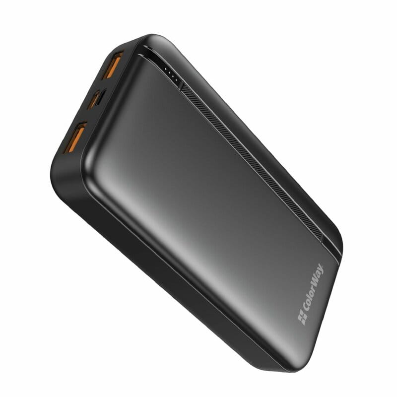 Универсальная мобильная батарея ColorWay Portable Charger 20000mAh Black (CW-PB200LPB4BK-PD)