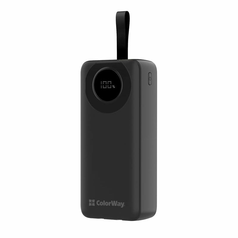 Универсальная мобильная батарея ColorWay EnergyPlus 30000mAh Black (CW-PB300LPB4BK-PDD)