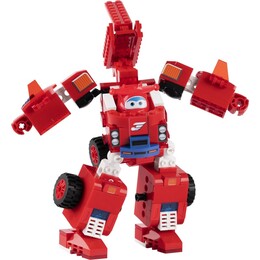 Конструктор-трансформер Super Wings Small Blocks 2-in-1 Buildable Transforming Vehicle Jett (EU385005)