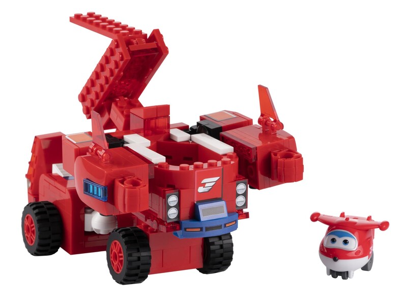 Конструктор-трансформер Super Wings Small Blocks 2-in-1 Buildable Transforming Vehicle Jett (EU385005)