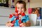 Фото - Конструктор-трансформер Super Wings Small Blocks 2-in-1 Buildable Transforming Vehicle Jett (EU385005) | click.ua