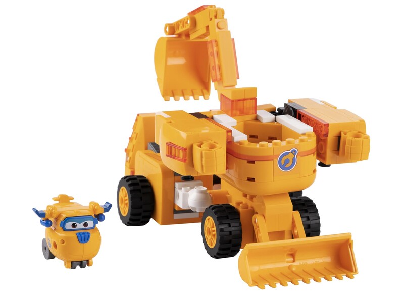 Конструктор-трансформер Super Wings Small Blocks 2-in-1 Buildable Transforming Vehicle Donnie (EU385007)