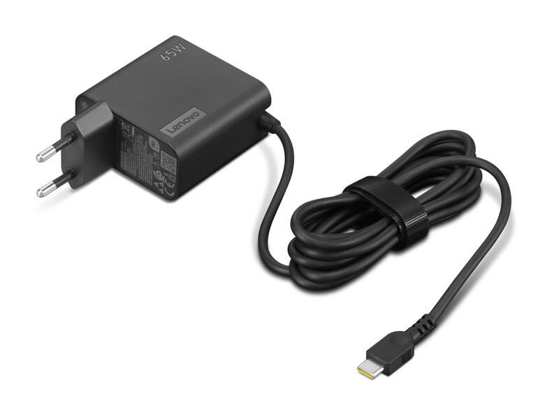 Блок живлення Lenovo 65W USB-C Wall Adaptor-EU Pin (4X21L54610)