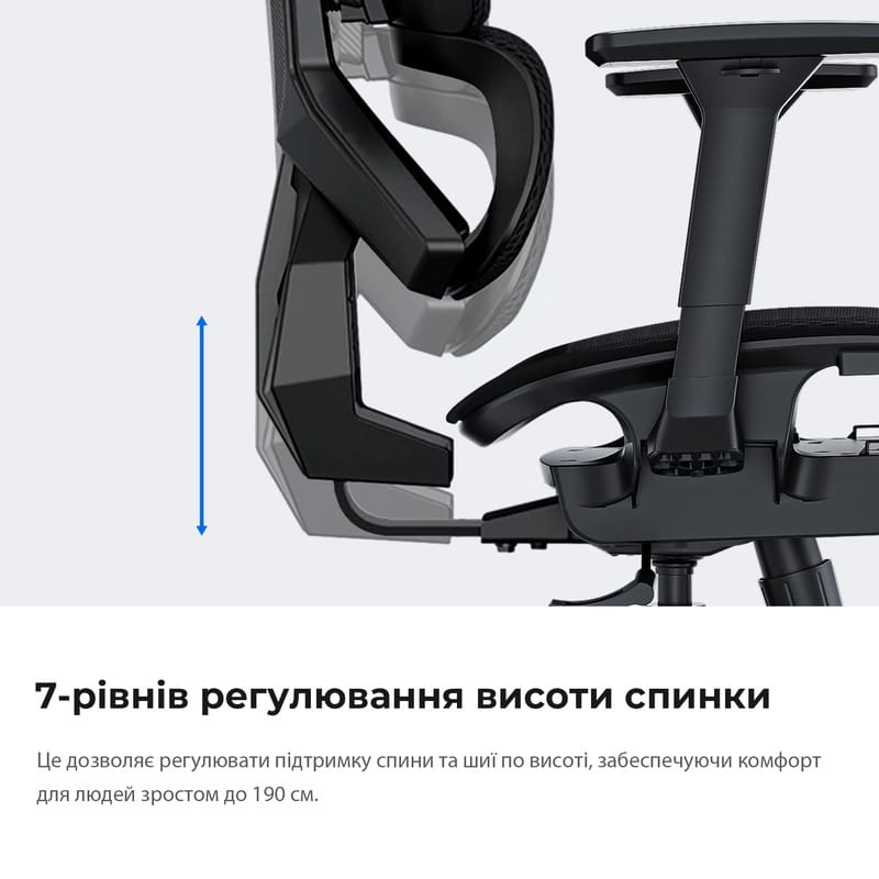Крісло для геймерів Anda Seat X-Air Mega Size XL Mesh Gray Twilight (AD-WY-01-GGSP)