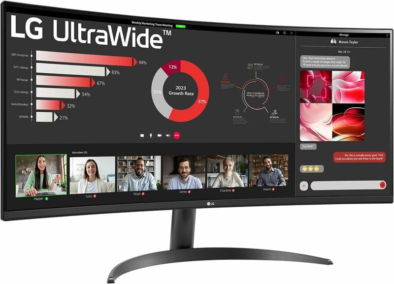Монітор LG 34" UltraWide 34WR50QK-B IPS Black 100Hz Curved
