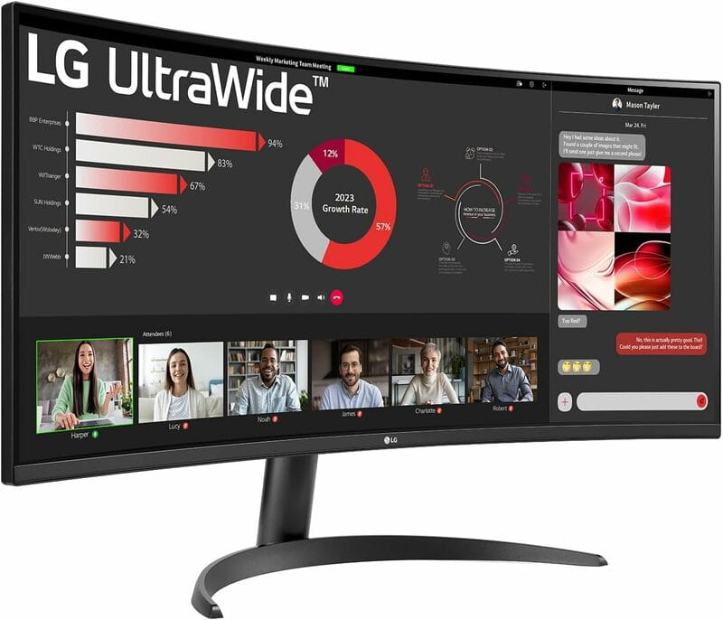 Монітор LG 34" UltraWide 34WR50QK-B IPS Black 100Hz Curved