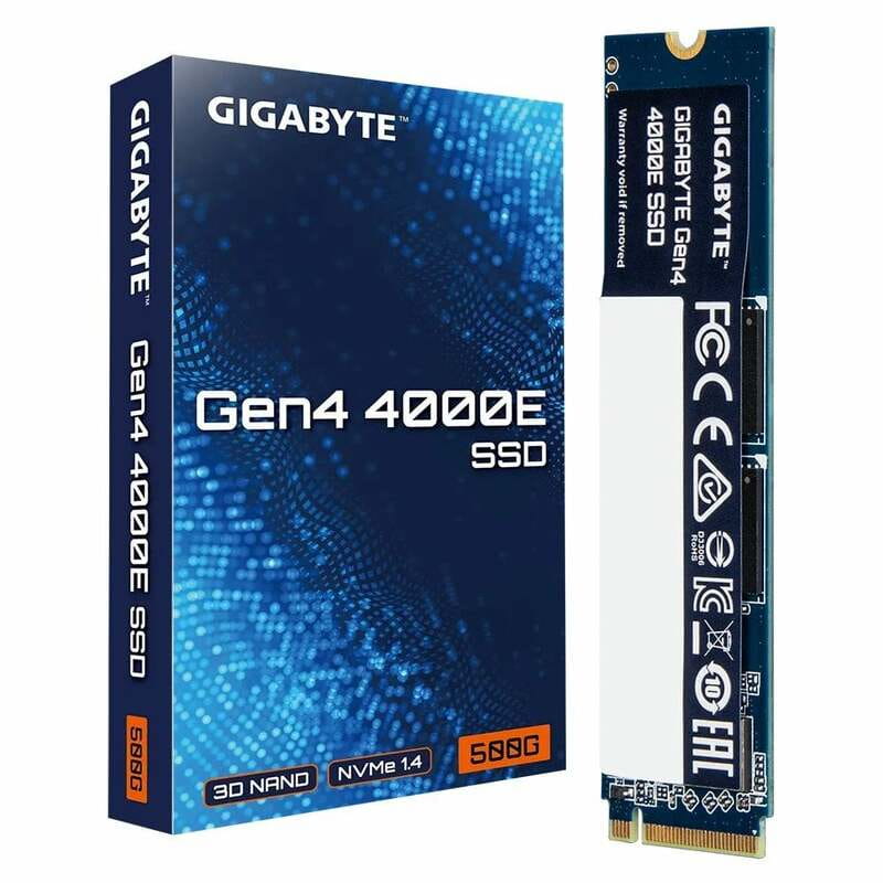 Накопитель SSD  500GB Gigabyte Gen4 4000E M.2 2280 PCIe 4.0 x4 3D NAND (G440E500G)