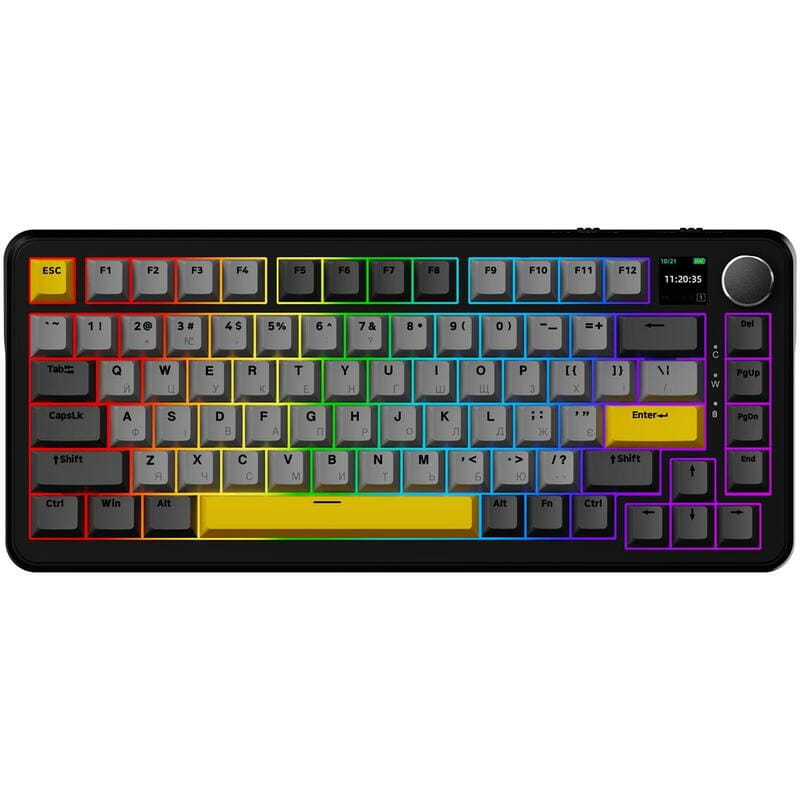Клавиатура беспроводная Ajazz AK820 MAX Magnetic Switches Black (AK820MAX-M-BGY)