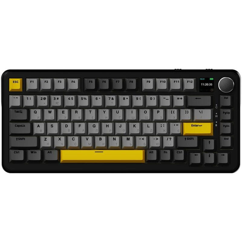 Клавиатура беспроводная Ajazz AK820 MAX Magnetic Switches Black (AK820MAX-M-BGY)