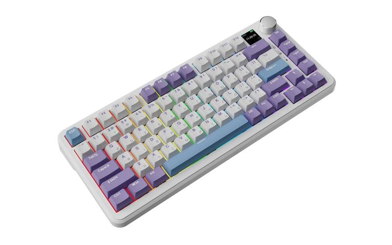 Клавиатура беспроводная Ajazz AK820 MAX Magnetic Switches Purple (AK820MAX-M-PWB)