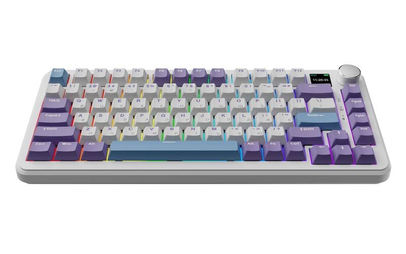 Клавиатура беспроводная Ajazz AK820 MAX Magnetic Switches Purple (AK820MAX-M-PWB)