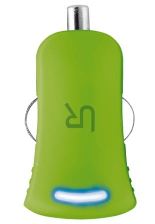 Автомобильное зарядное устройство Trust Urban (1USBx1A) Lime (20154)