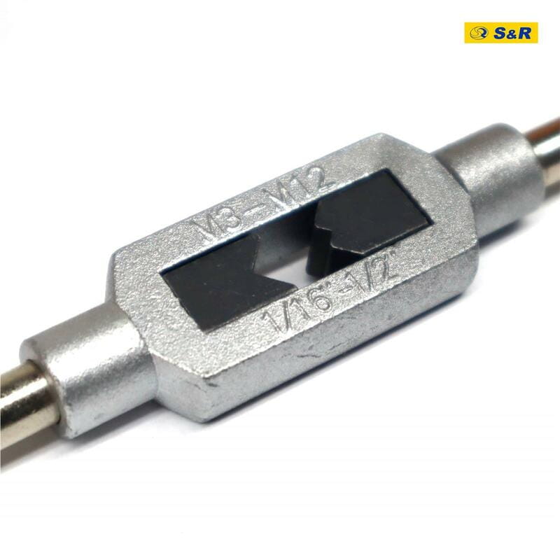 Набор метчиков S&R Tempo 8шт: M3 - M12, держатель для метчиков М3-М12 (111401008)