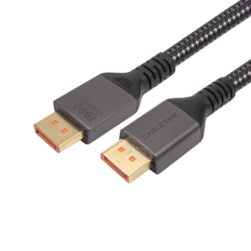 Кабель Cabletime DisplayPort - DisplayPort 2.1V (M/M), 16K, 2м (CA914241)