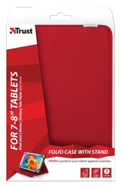 Чехол-книжка Trust Primo Folio Universal 7-8" Red (20314)