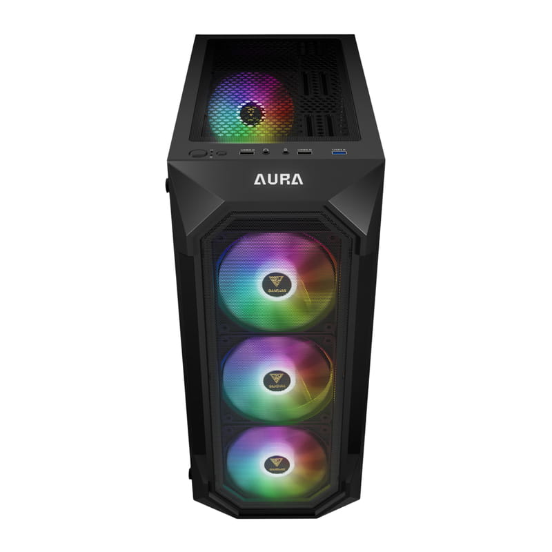 Корпус Gamdias Aura GC1 Elite ARGB Black без БП
