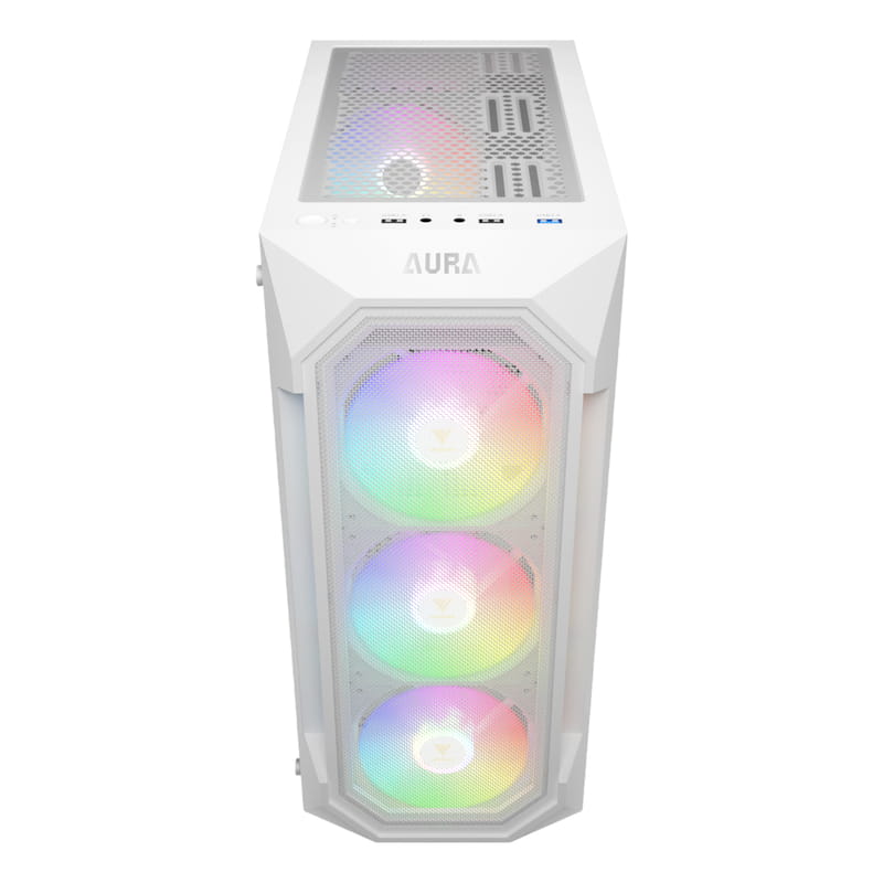 Корпус Gamdias Aura GC1 Elite ARGB White без БП
