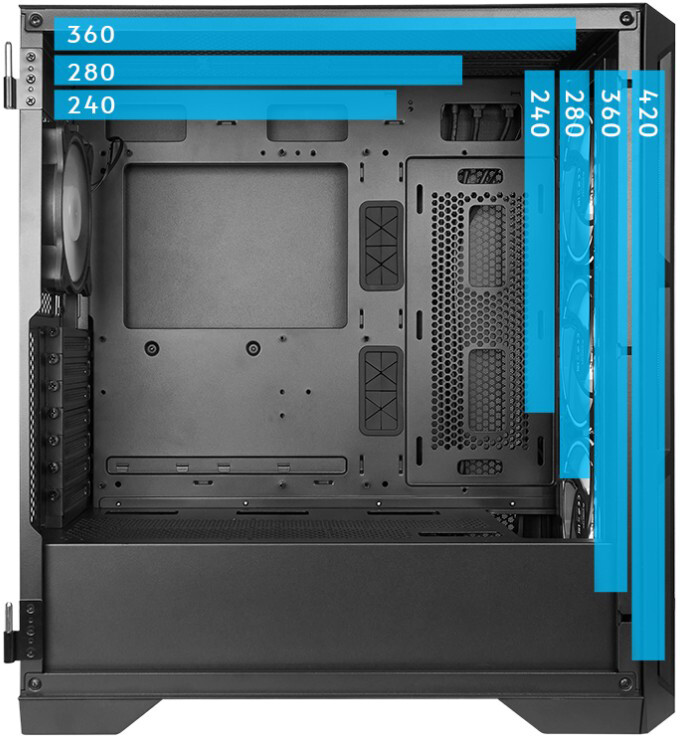 Корпус Chieftec Apex Air Black (GA-01B-M-OP) Без БЖ