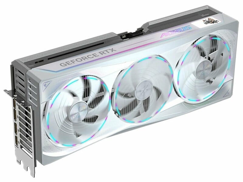 Видеокарта GF RTX 5090 32GB GDDR7 Aorus Master Ice Gigabyte (GV-N5090AORUSM ICE-32GD)