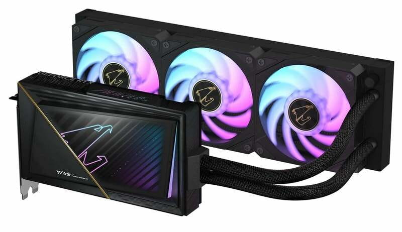 Видеокарта GF RTX 5080 16GB GDDR7 Aorus Xtreme Waterforce Gigabyte (GV-N5080AORUSX W-16GD)