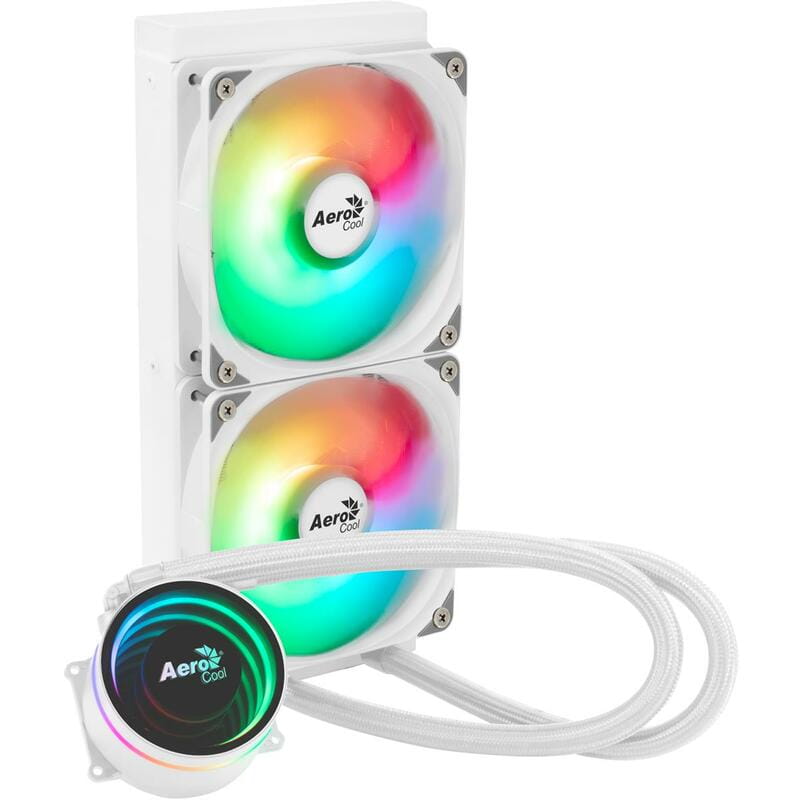 Система водяного охлаждения AeroCool Oasis L240 White (ACLA-OA24117.21)