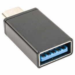 Адаптер PowerPlant USB Type-C - USB (M/F) Black (CA913091)