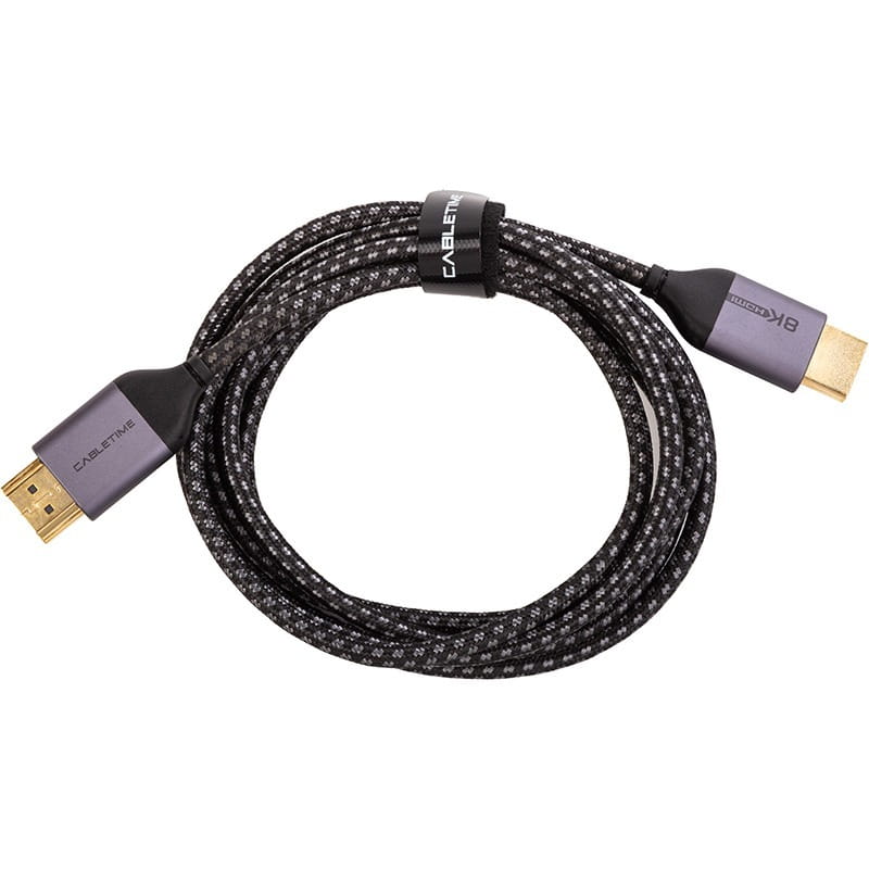 Кабель Cabletime HDMI - HDMI 2.1V (M/M), 32AWG, 8K Ultra HD, 2м (CA914654)