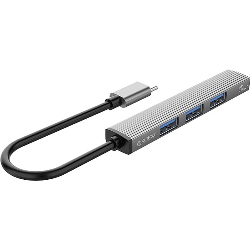 USB-хаб Orico AH-13-GY-BP USB Type-C 4-в-1 (CA913534)