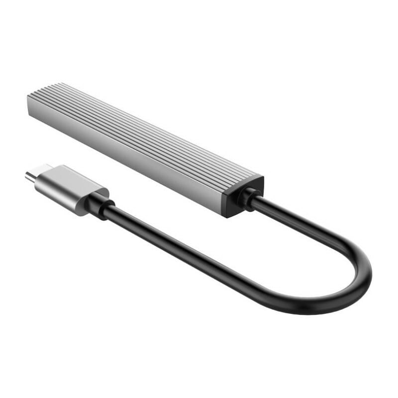USB-хаб Orico AH-12F-GY-BP USB Type-C 3-в-1 (CA913541)