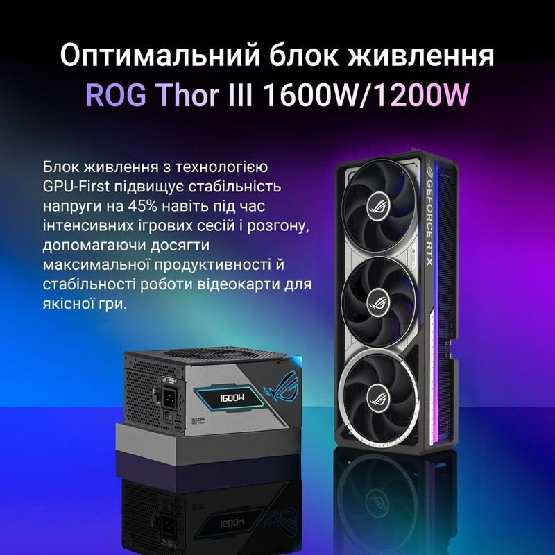 Відеокарта GF RTX 5080 16GB GDDR7 ROG Astral Gaming OC Asus (ROG-ASTRAL-RTX5080-O16G-GAMING)