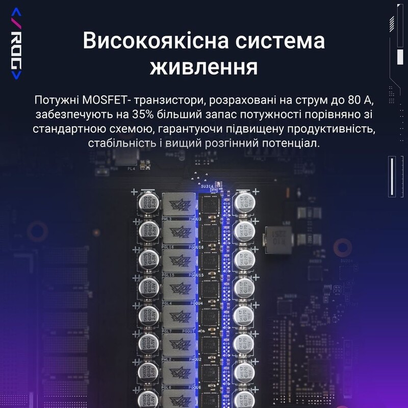 Відеокарта GF RTX 5080 16GB GDDR7 ROG Astral Gaming OC Asus (ROG-ASTRAL-RTX5080-O16G-GAMING)