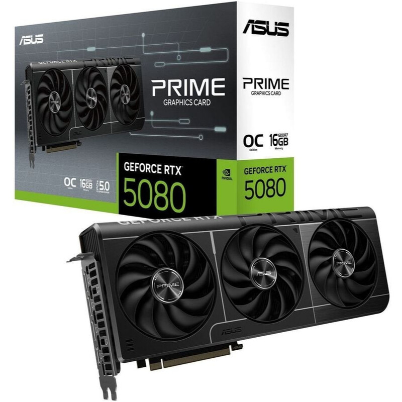 Відеокарта GF RTX 5080 16GB GDDR7 Prime OC Asus (PRIME-RTX5080-O16G)