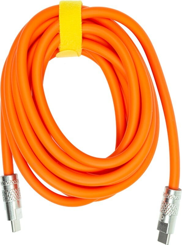 Кабель PowerPlant USB Type-C - USB Type-C (M/M) PD 120W, 3 м, Orange (CA913923)