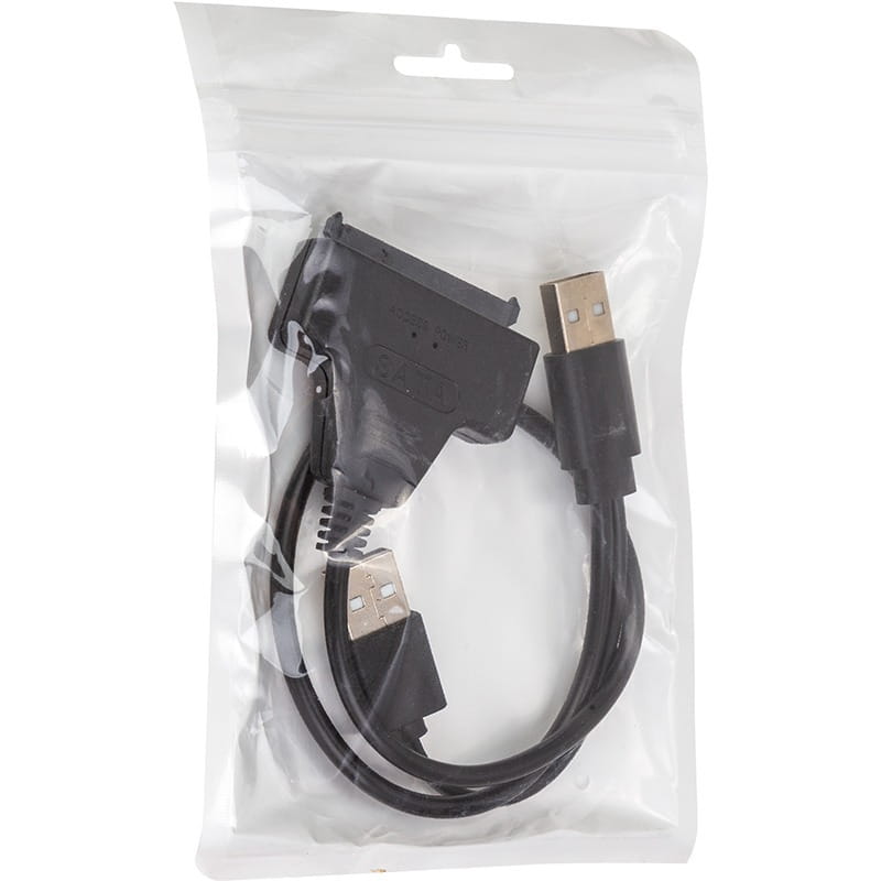 Кабель PowerPlant USB 2.0 Type-A - Slimline SATA II 7+6Pin (CA914852)