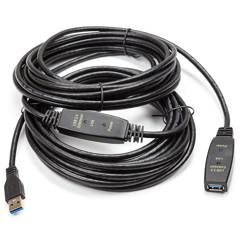 Активный удлинитель PowerPlant USB 3.0 AM - AF, 10 м (CA912858)