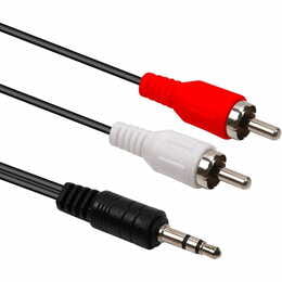 Аудіо-кабель PowerPlant 3.5 мм - 2xRCA (M/M), 2.5 м (CA914326)