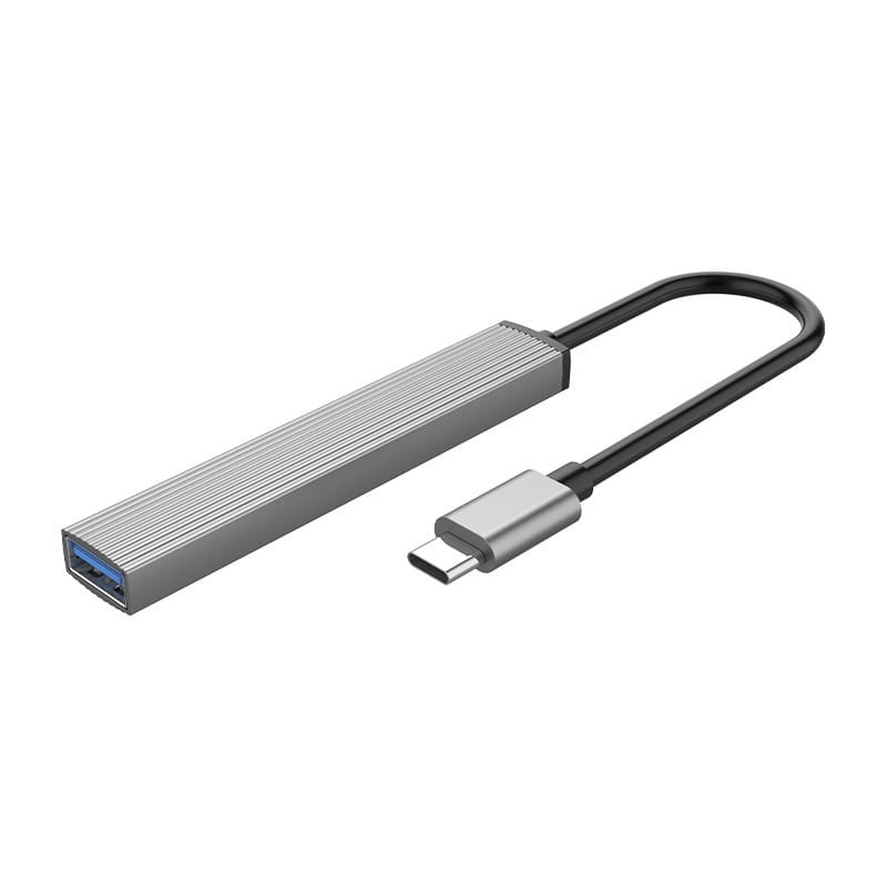 USB-хаб Orico AH-A12F-GY-BP USB Type-C 3-в-1 Grey (CA913770)
