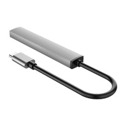 USB-хаб Orico AH-A12F-GY-BP USB Type-C 3-в-1 Grey (CA913770)