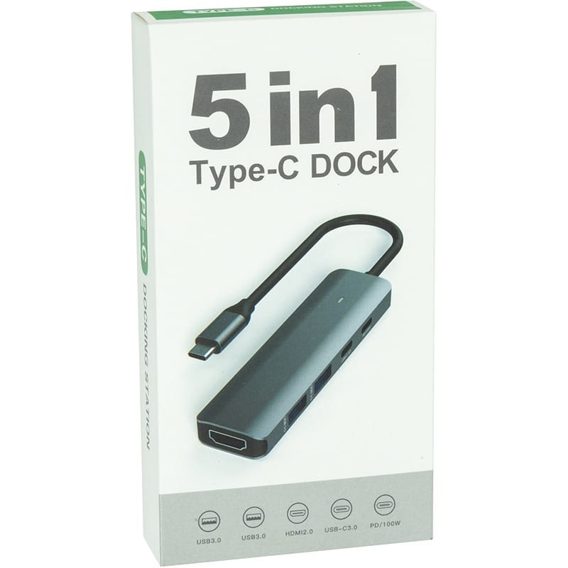 USB-хаб Blueendless USB Type-C 5-в-1 (CA913435)
