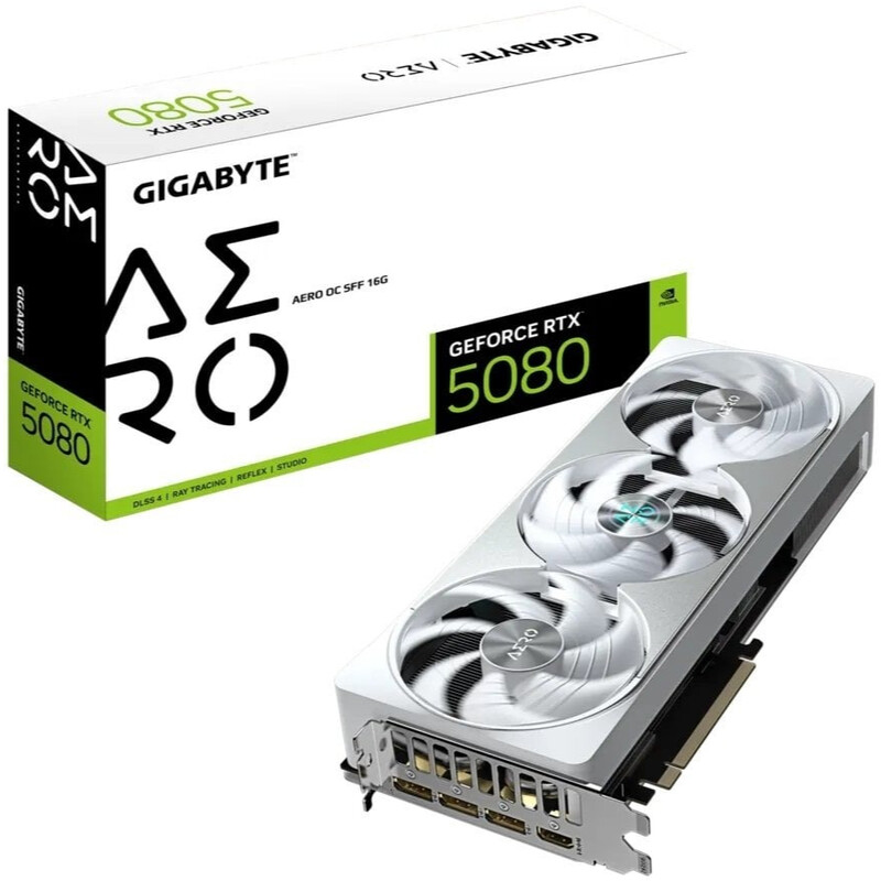 Видеокарта GF RTX 5080 16GB GDDR7 Aero OC Gigabyte (GV-N5080AERO OC-16GD)