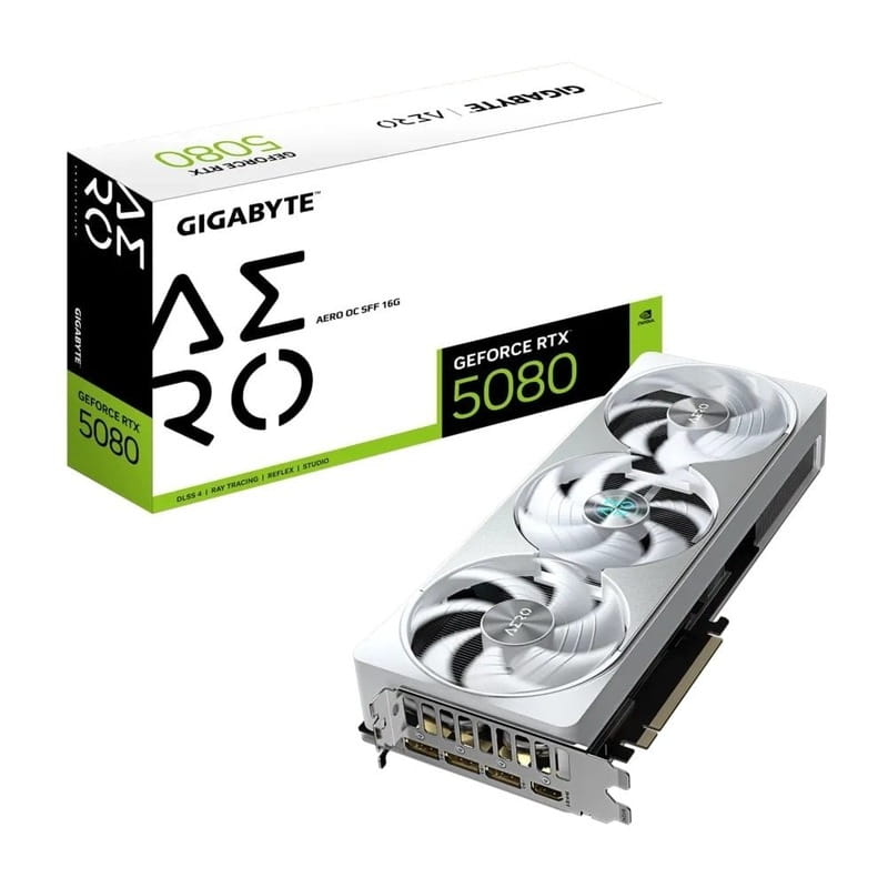 Відеокарта GF RTX 5080 16GB GDDR7 Aero OC Gigabyte (GV-N5080AERO OC-16GD)