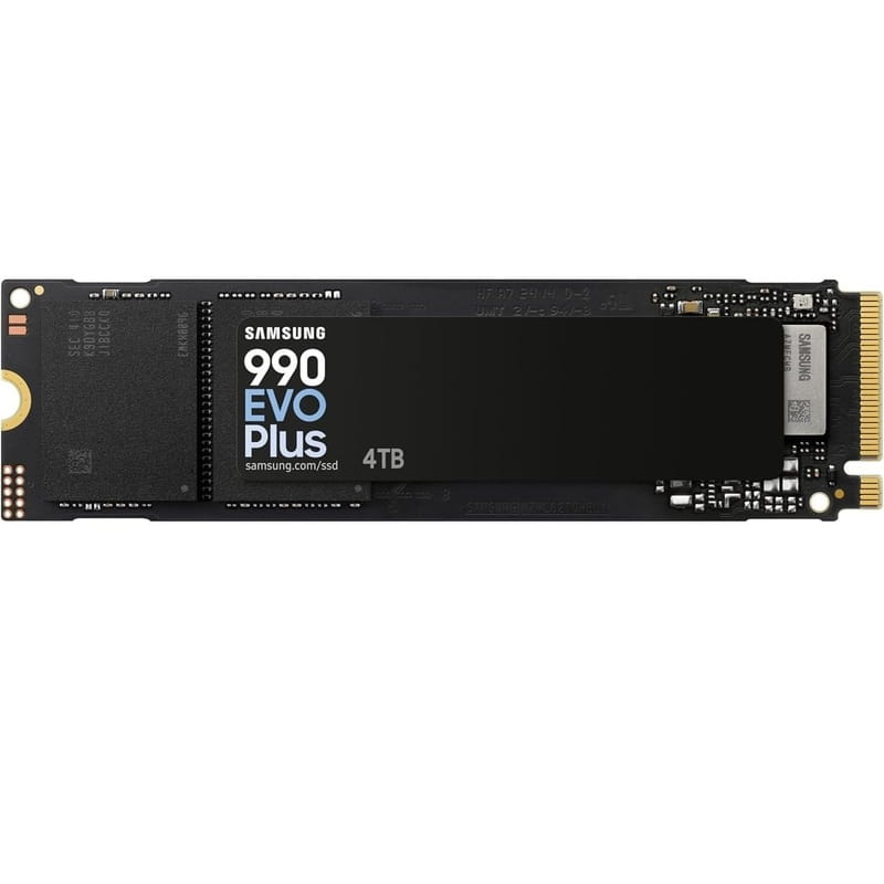 Накопитель SSD  4ТB Samsung 990 EVO Plus M.2 2280 PCIe 5.0 x2 NVMe V-NAND TLC (MZ-V9S4T0BW)