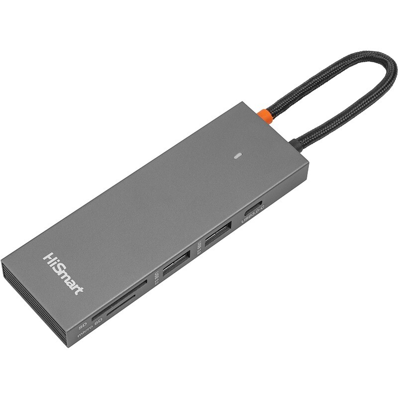 Концентратор USB Type-C HiSmart Grey (CA913459)