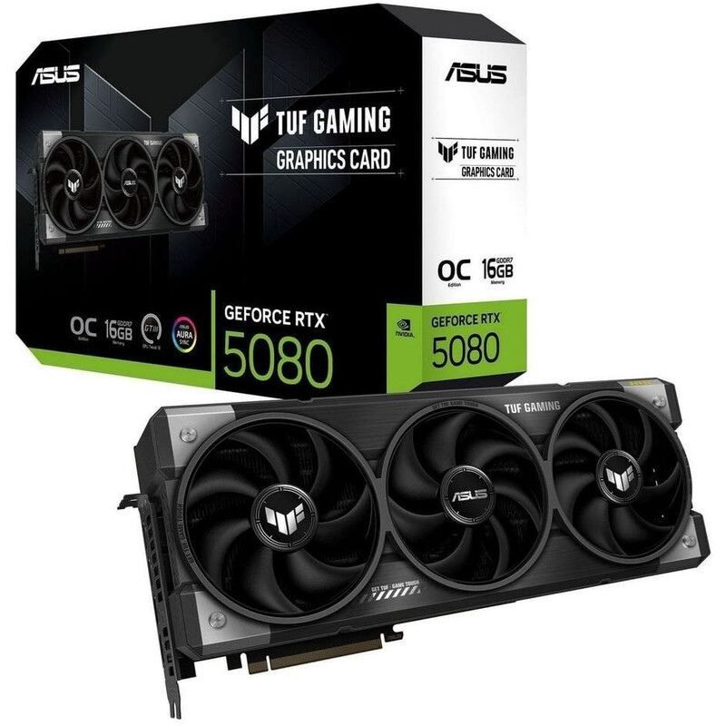 Відеокарта GF RTX 5080 16GB GDDR7 TUF Gaming OC Asus (TUF-RTX5080-O16G-GAMING)