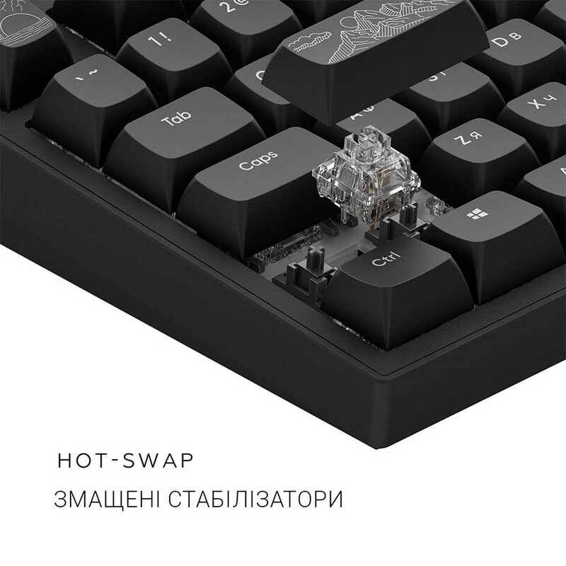 Клавиатура Dark Project ALU81 Terra Nostra Black (DPKB_NOSTRA_81_ANSI_BLACK_UA)